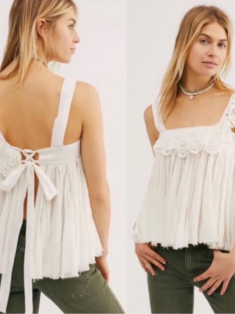 Free People FP One Garden Party Eyelet Top